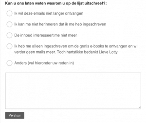 Mailchimp Formulier aanpassen